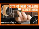 City Of New Orleans - Guitar Lesson