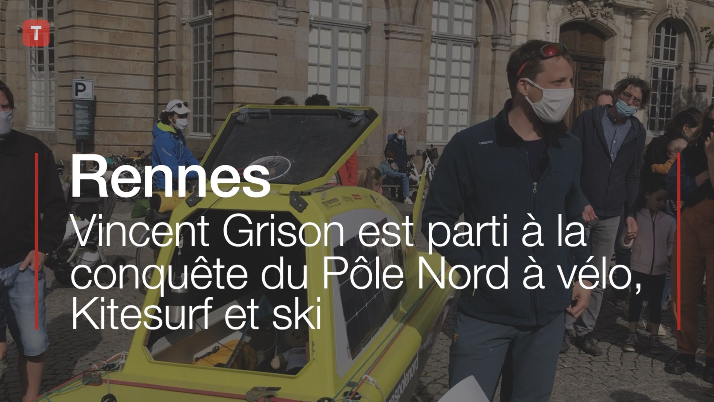 Rennes. Vincent Grison est parti à la conquête du Pôle Nord à vélo, Kitesurf et ski (Le Télégramme)