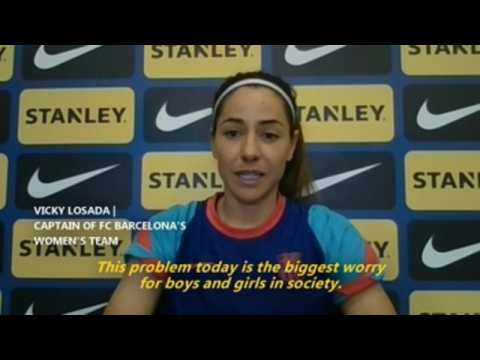Vicky Losada, Barça captain joins anti-bullying campaign