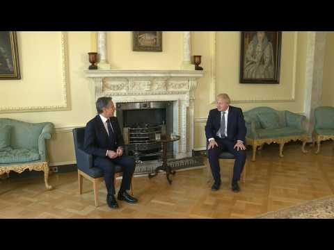 G7: British PM Boris Johnson meets with Antony Blinken at 10 Downing Street