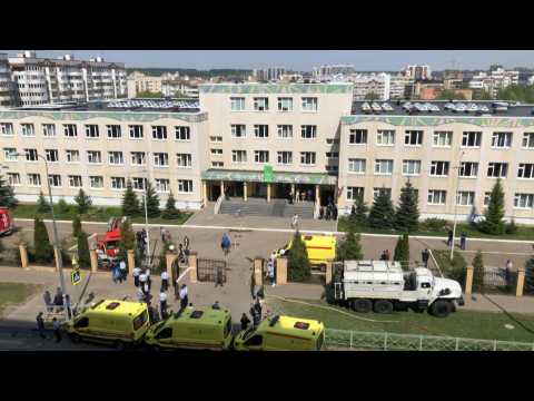 At least seven killed in school shooting in central Russia