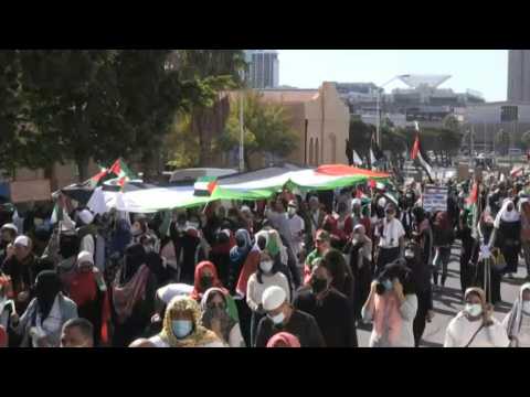 Hundreds show solidarity with Palestinians in Cape Town demonstration