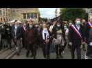 Dozens march for French woman stabbed by partner - Label : AFPTV - First images - Category : News