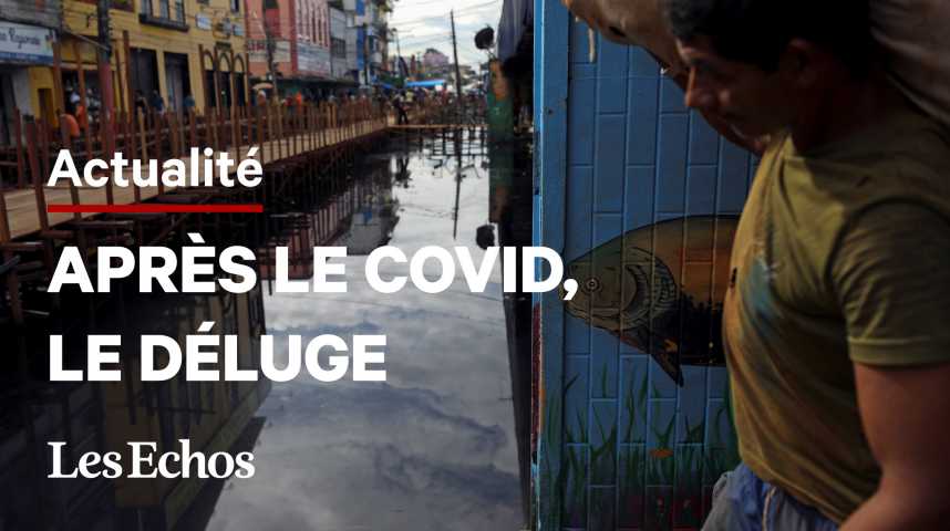 Illustration pour la vidéo Au Brésil, la ville-épicentre de la pandémie de Covid est sous l’eau
