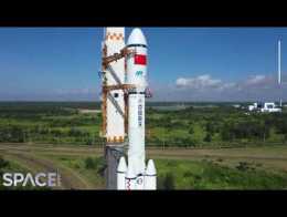 Lansman için hazırlanan yeni uzay istasyonu için Çin kargo uzay aracı