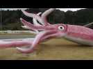 Covid grant pays for $250,000 giant squid statue in Japan