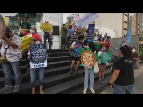 Protest in Manila against Chinese incursion at disputed South China sea