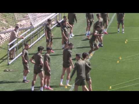 Atletico de Madrid holds training session