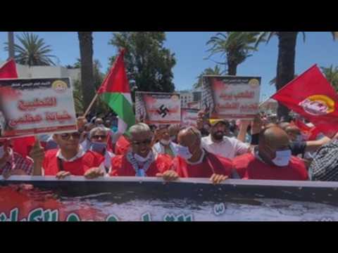 Tunisian union organizes national march in support of Palestinians