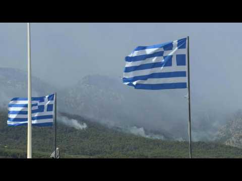 Greek villages evacuated as forest fire rages