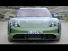 The new Porsche Taycan Turbo S Cross Turismo Design in Mamba Green