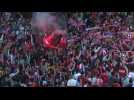 Football: Atletico Madrid fans gather to celebrate La Liga title