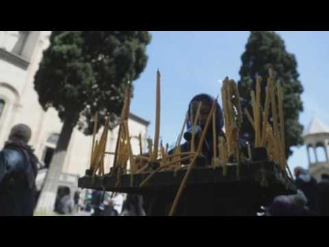 Orthodox celebrate Palm Sunday in Georgia