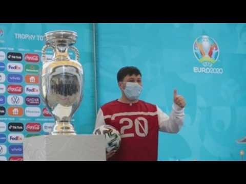 Euro 2020 trophy visits Bucharest, one of the tournament venues