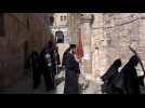 Orthodox Christians mark Palm Sunday in Jerusalem