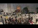 Protest continues at Damascus Gate in Old City of Jerusalem