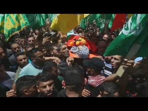 Funeral of 16-year-old Rashid Abu Ara, killed by Israeli fire