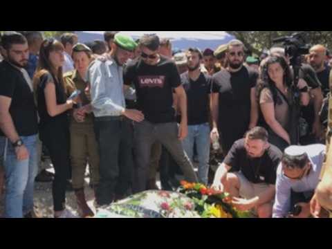 Funeral of Israeli soldier killed during an attack in Gaza Strip