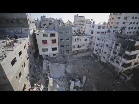 Footage of Gaza after the Israeli bombings