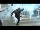 Clashes break out between demonstrators and police during May Day march in Paris