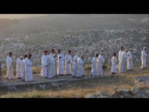 Samaritans gather on Mount Gerizim during their annual Passover pilgrimage
