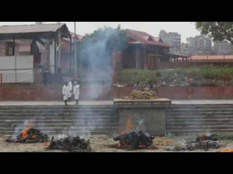 Bodies of COVID-19 victims cremated in Nepalese capital