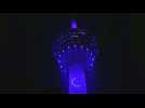 KL Tower lights up in European Union colours on Europe Day