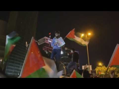 Hundreds gather in Istanbul to show solidarity with Palestinians