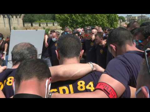Tribute for French police officer killed in drug raid in Avignon