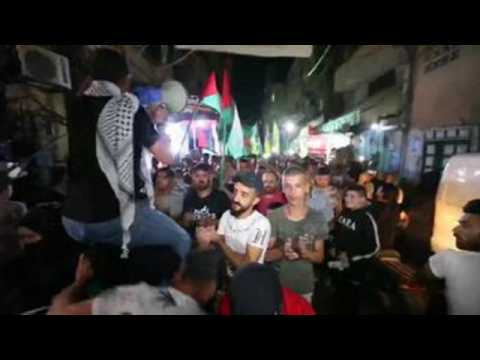 People in Lebanon protest  in solidarity with Palestinians in Jerusalem