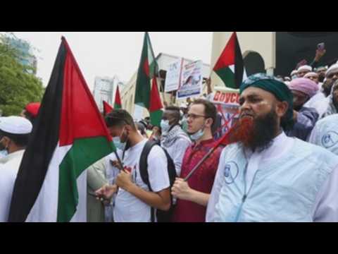 Protest against Israeli attack on Palestine in Dhaka