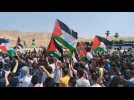 Demonstration in the Jordanian city of Karameh in support of the Palestinian people