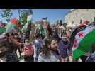 Dozens of people protest against Israel in Istanbul