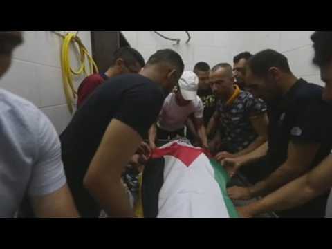 Funeral of Palestinian allegedly killed by Israeli troops in Jenin, West Bank