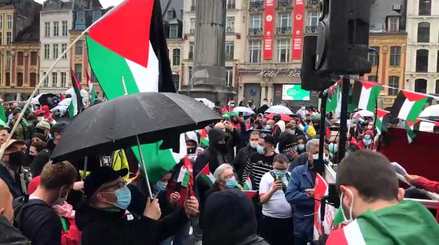 Photos : Les drapeaux palestiniens flottent haut lors de la Coupe