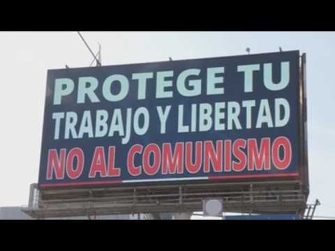 Anti-communism ads pop up around Peruvian capital ahead of runoff voting
