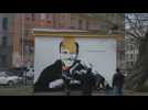 Mural dedicated to Russian opposition leader Alexei Navalny erased in St. Petersburg