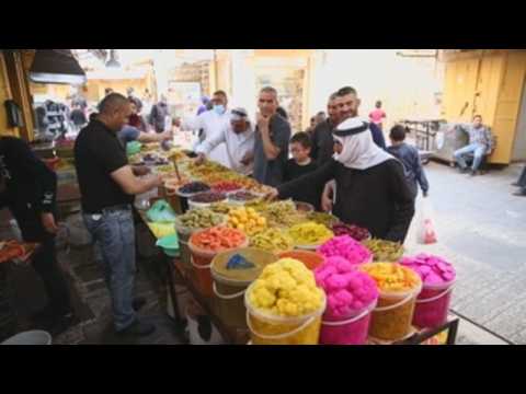 Palestinians celebrate the month of Ramadan