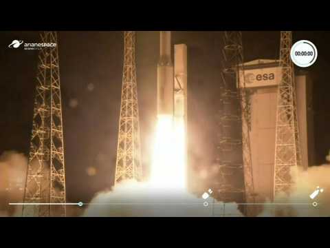 Vega rocket launches from French Guiana, six months after previous failed attempt