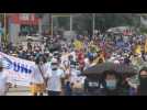 Cartageneros join the protest against tax reform in Colombia
