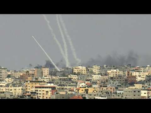 Rockets launched from Gaza as Hamas, Israel trade heavy fire