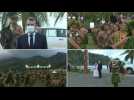 Traditional dance at welcome ceremony for Macron in Hiva Oa - Label : AFPTV - First images - Category : News