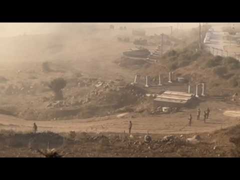 Israeli military training in Golan Heights