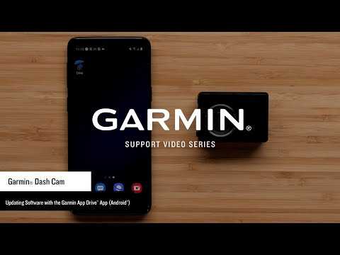 Support: Updating Garmin Dash Cam Software with the Drive App (Android)