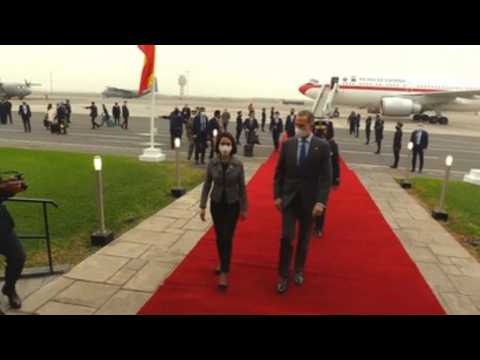 Felipe VI arrives in Peru to attend the inauguration of Pedro Castillo