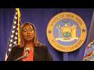 Press conference of the prosecutor Letitia James on the Cuomo case