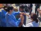 Covid-19 vaccination drive for migrants in Tijuana