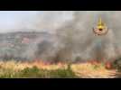 Firefighters tackle wildfires in Sicily region