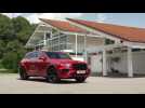 The new Bentley Bentayga Hybrid Design in Dragon Red
