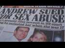 Accusations against Prince Andrew, main story of UK's press